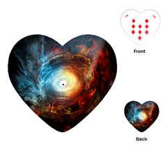 Supermassive Black Hole Galaxy Is Hidden Behind Worldwide Network Playing Cards (heart) 