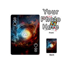 Supermassive Black Hole Galaxy Is Hidden Behind Worldwide Network Playing Cards 54 (mini)  by Mariart