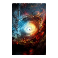 Supermassive Black Hole Galaxy Is Hidden Behind Worldwide Network Shower Curtain 48  X 72  (small)  by Mariart