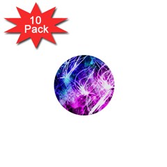 Space Galaxy Purple Blue 1  Mini Buttons (10 Pack) 