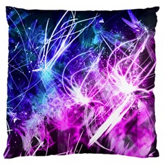 Space Galaxy Purple Blue Large Flano Cushion Case (one Side)