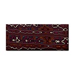 Hippy Boho Chestnut Warped Pattern Cosmetic Storage Cases Front