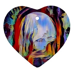 Abstract Tunnel Heart Ornament (two Sides)