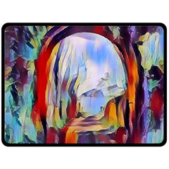 Abstract Tunnel Fleece Blanket (large) 