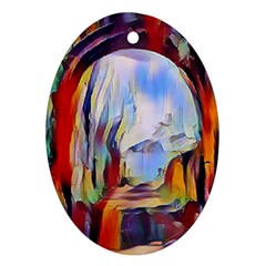 Abstract Tunnel Oval Ornament (two Sides) by NouveauDesign