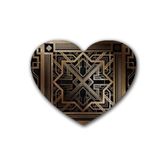 Art Nouveau Heart Coaster (4 pack) 