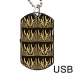 Art deco Dog Tag USB Flash (One Side) Front