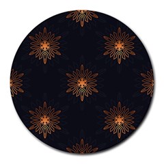 Winter Pattern 11 Round Mousepads