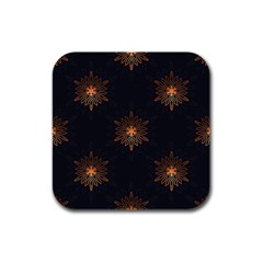 Winter Pattern 11 Rubber Square Coaster (4 pack) 