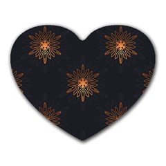 Winter Pattern 11 Heart Mousepads