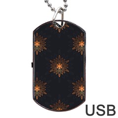 Winter Pattern 11 Dog Tag USB Flash (One Side)