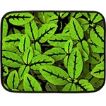 Nature Print Pattern Fleece Blanket (Mini) 35 x27  Blanket