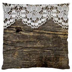 Shabbychicwoodwall Standard Flano Cushion Case (two Sides) by NouveauDesign