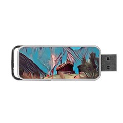 Modern Norway Painting Portable Usb Flash (one Side) by NouveauDesign