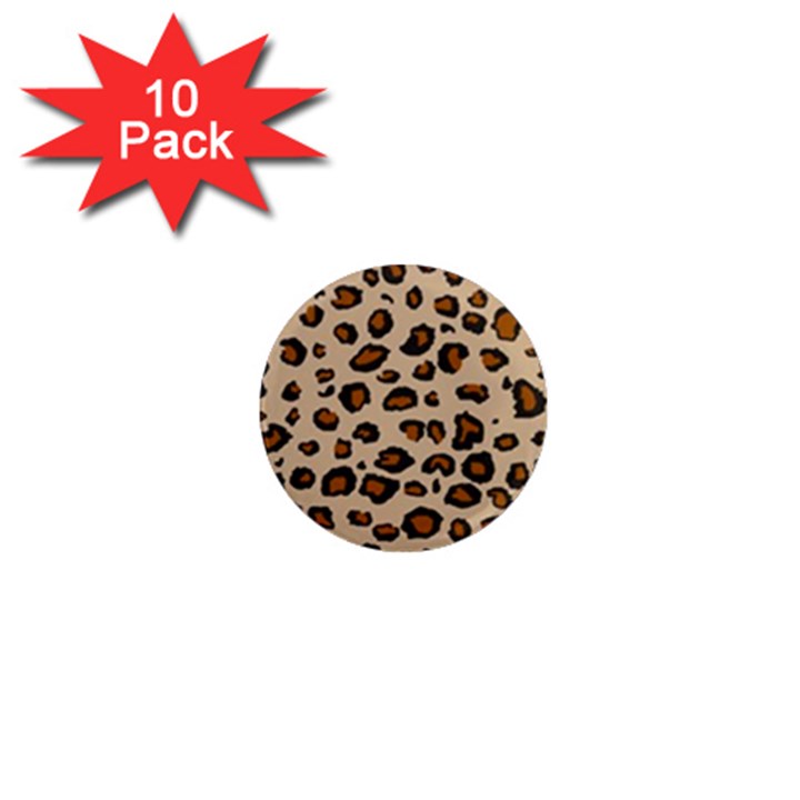 Leopard Print 1  Mini Magnet (10 pack) 