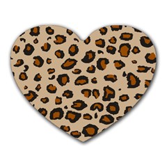 Leopard Print Heart Mousepads by TRENDYcouture