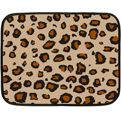 Leopard Print Double Sided Fleece Blanket (mini)  by TRENDYcouture