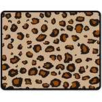 Leopard Print Fleece Blanket (Medium) 