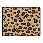 Leopard Print Fleece Blanket (Small)