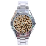 Leopard Print Stainless Steel Analogue Watch