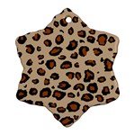 Leopard Print Ornament (Snowflake)