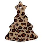 Leopard Print Christmas Tree Ornament (Two Sides)