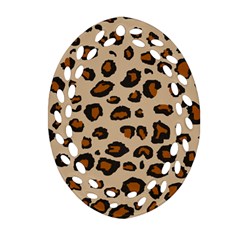 Leopard Print Ornament (oval Filigree) by TRENDYcouture