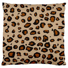 Leopard Print Large Cushion Case (one Side) by TRENDYcouture