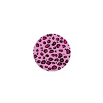 Pink Leopard 1  Mini Buttons