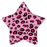 Pink Leopard Ornament (Star)