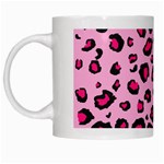 Pink Leopard White Mugs