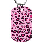 Pink Leopard Dog Tag (One Side)