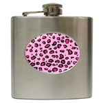 Pink Leopard Hip Flask (6 oz)