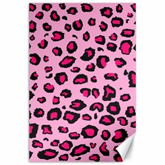 Pink Leopard Canvas 24  X 36  by TRENDYcouture