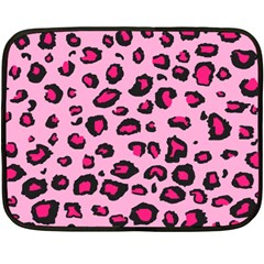 Pink Leopard Fleece Blanket (mini)