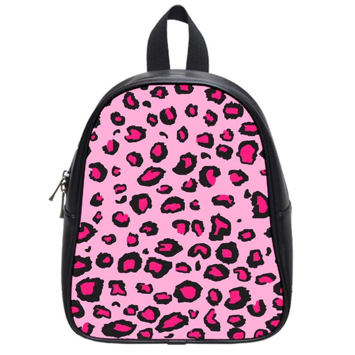 Pink Leopard School Bag (Small)