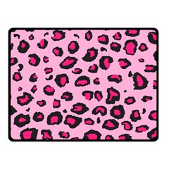 Pink Leopard Fleece Blanket (small)