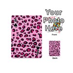 Pink Leopard Playing Cards 54 (Mini)  Front - Spade4