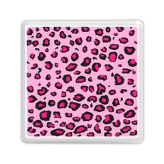 Pink Leopard Memory Card Reader (square)  by TRENDYcouture