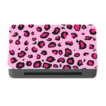 Pink Leopard Memory Card Reader with CF Front