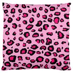 Pink Leopard Large Cushion Case (Two Sides) Front