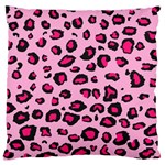 Pink Leopard Large Cushion Case (Two Sides) Back