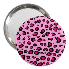 Pink Leopard 3  Handbag Mirrors