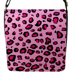 Pink Leopard Flap Messenger Bag (S)