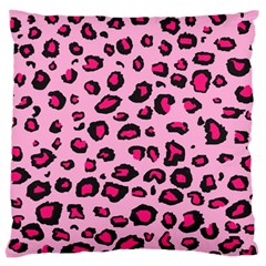 Pink Leopard Standard Flano Cushion Case (one Side) by TRENDYcouture