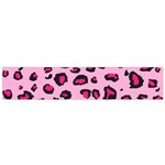 Pink Leopard Flano Scarf (Small) Front