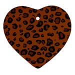 Dark Leopard Ornament (Heart)