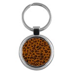 Dark Leopard Key Chains (Round) 