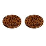 Dark Leopard Cufflinks (Oval)