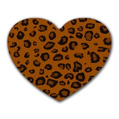 Dark Leopard Heart Mousepads by TRENDYcouture